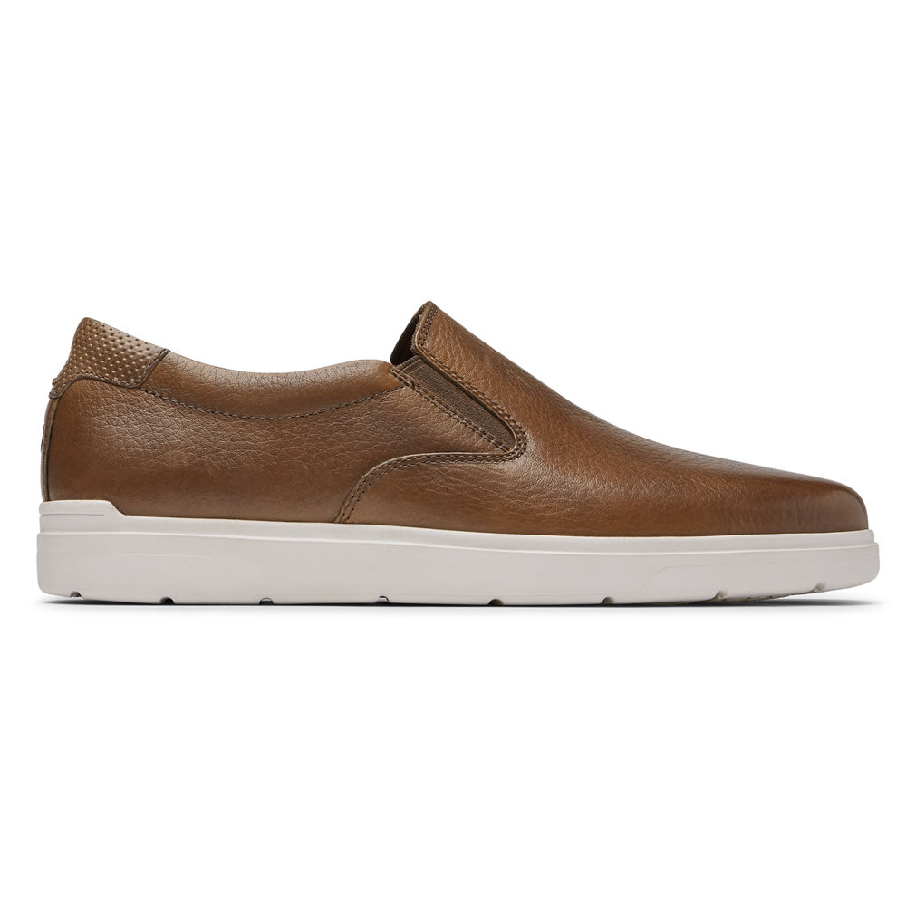 Rockport Mens Sneakers Brown - Total Motion Lite Slip-On - UK 941-MYXTDA